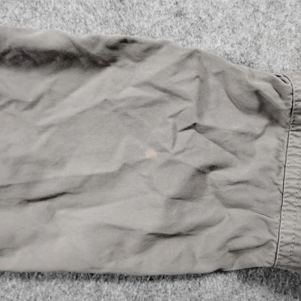 J.Crew Classic Twill Chino Utility Jacket Women's M Gray Weathered Field Coat